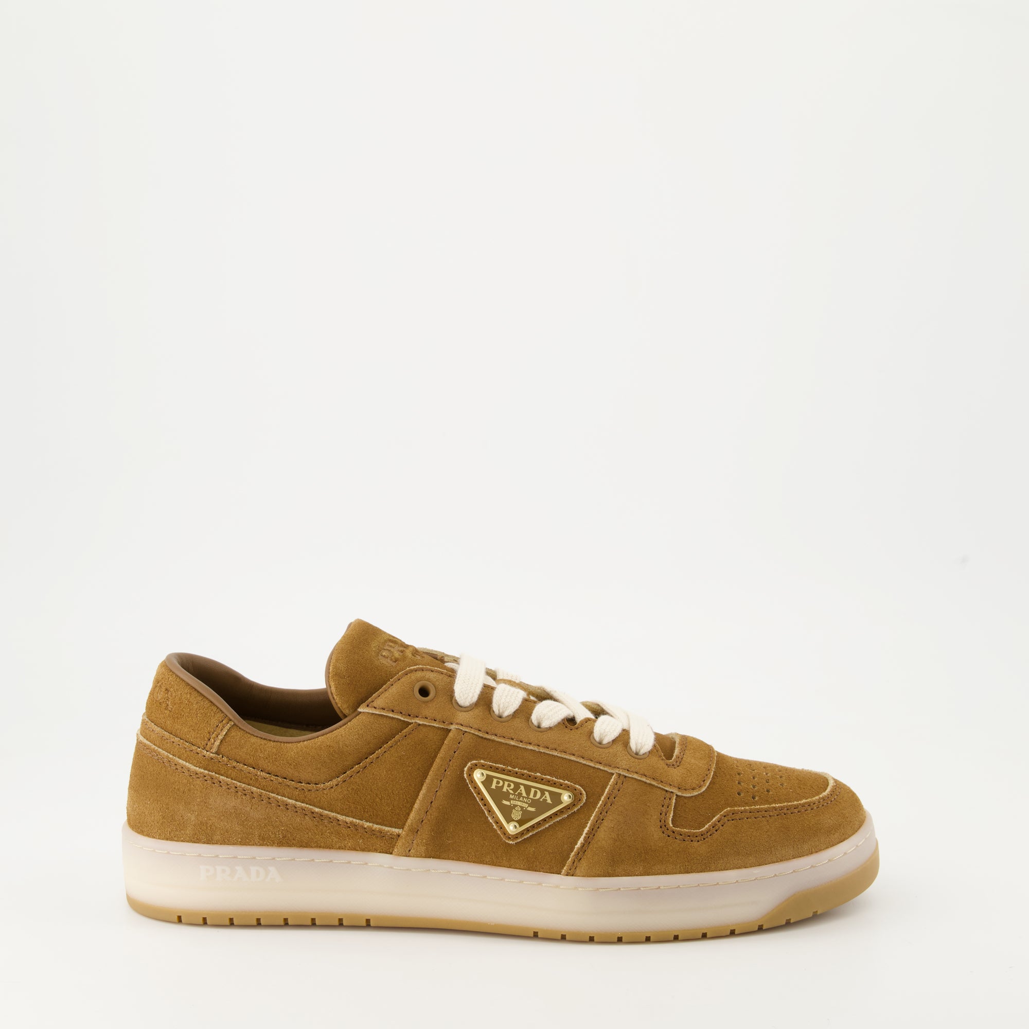 Sneakers Downtown Sneakers Prada Brown Homme