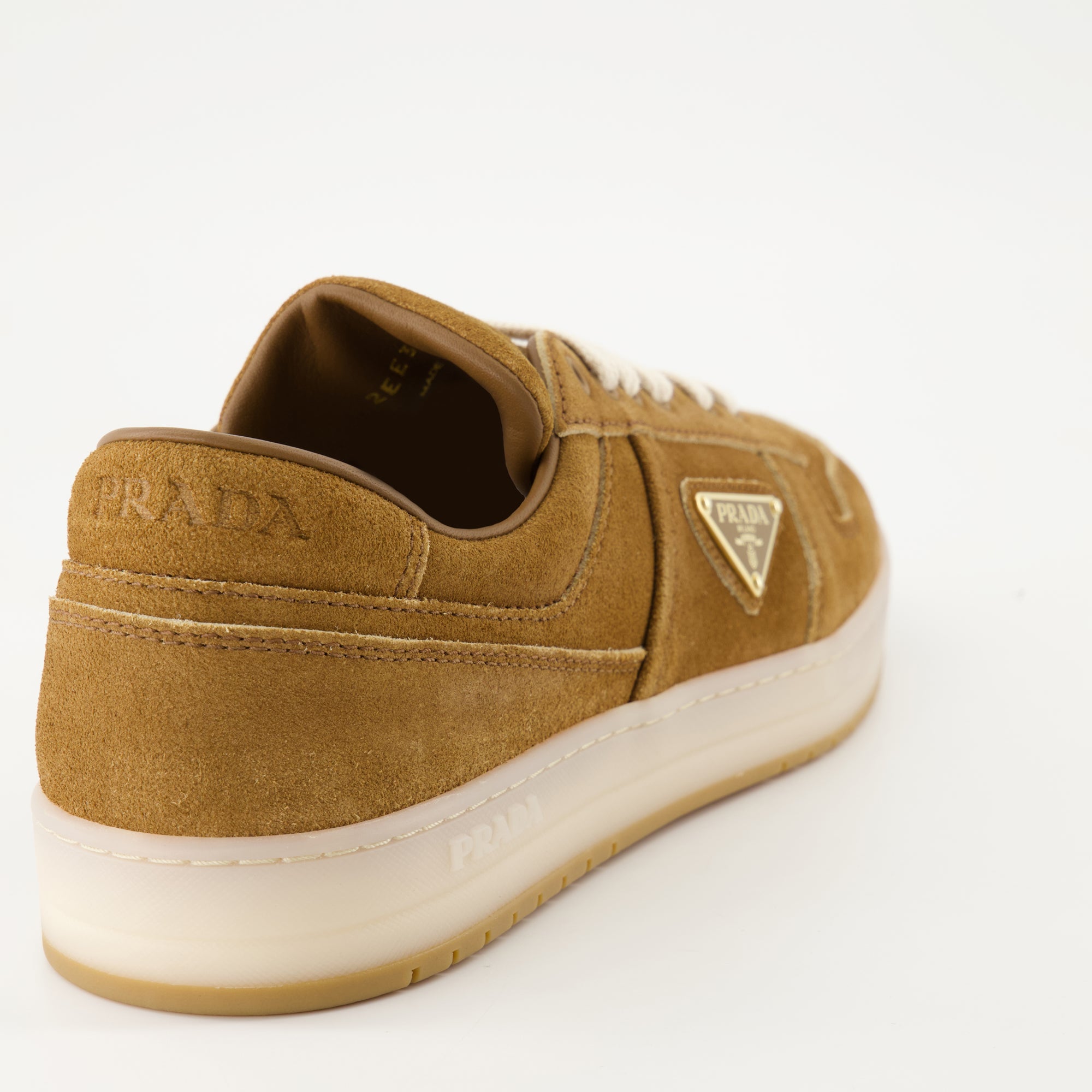 Sneakers Downtown Sneakers Prada Brown Homme