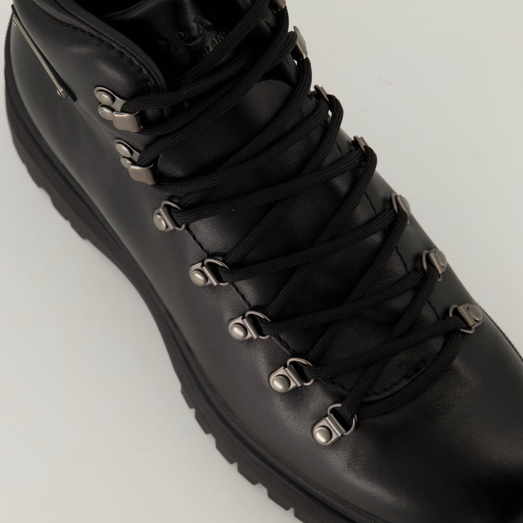 Boots and ankle boots Brixen Ankle Boots Prada Black Homme