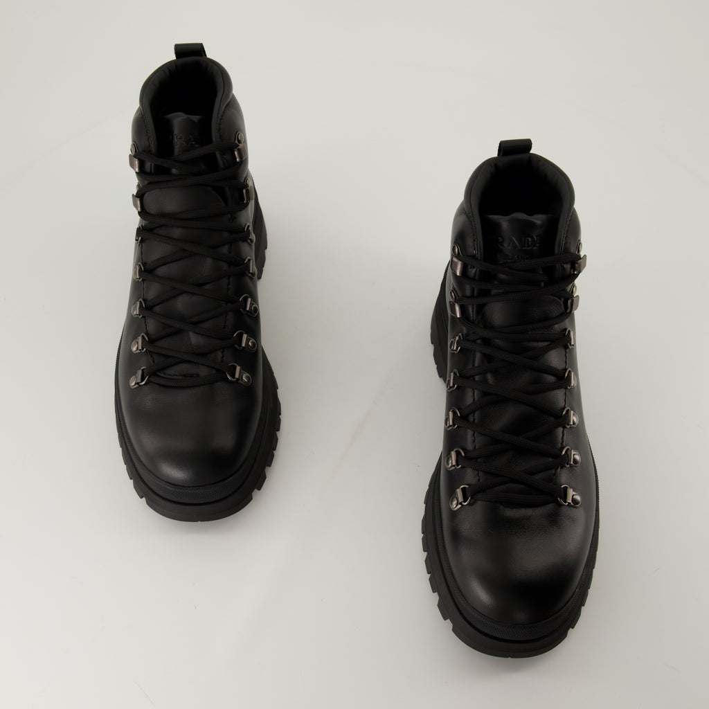Boots and ankle boots Brixen Ankle Boots Prada Black Homme