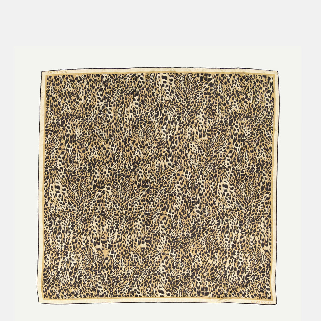 Scarves and gloves Leopard Silk Scarf Givenchy Beige Femme