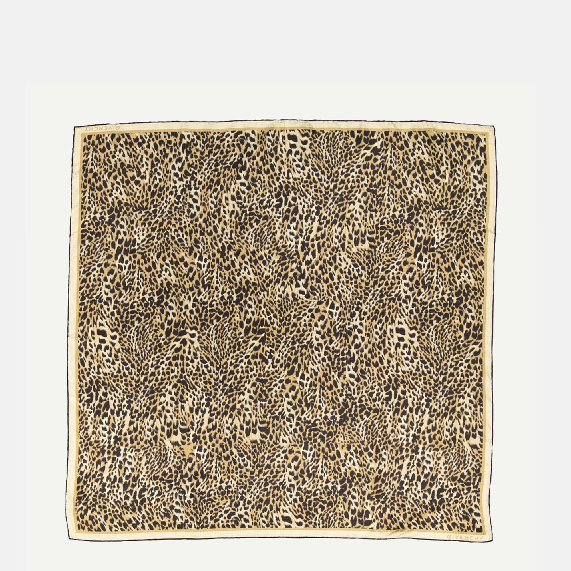 Scarves and gloves Leopard Silk Scarf Givenchy Beige Femme