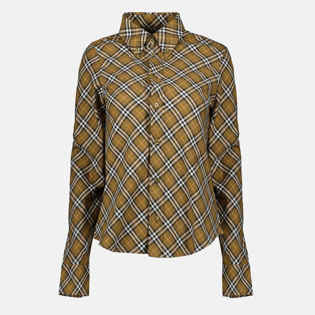 Chemises Chemise à carreaux Burberry Marron Femme