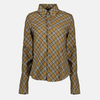 Chemises Chemise à carreaux Burberry Marron Femme