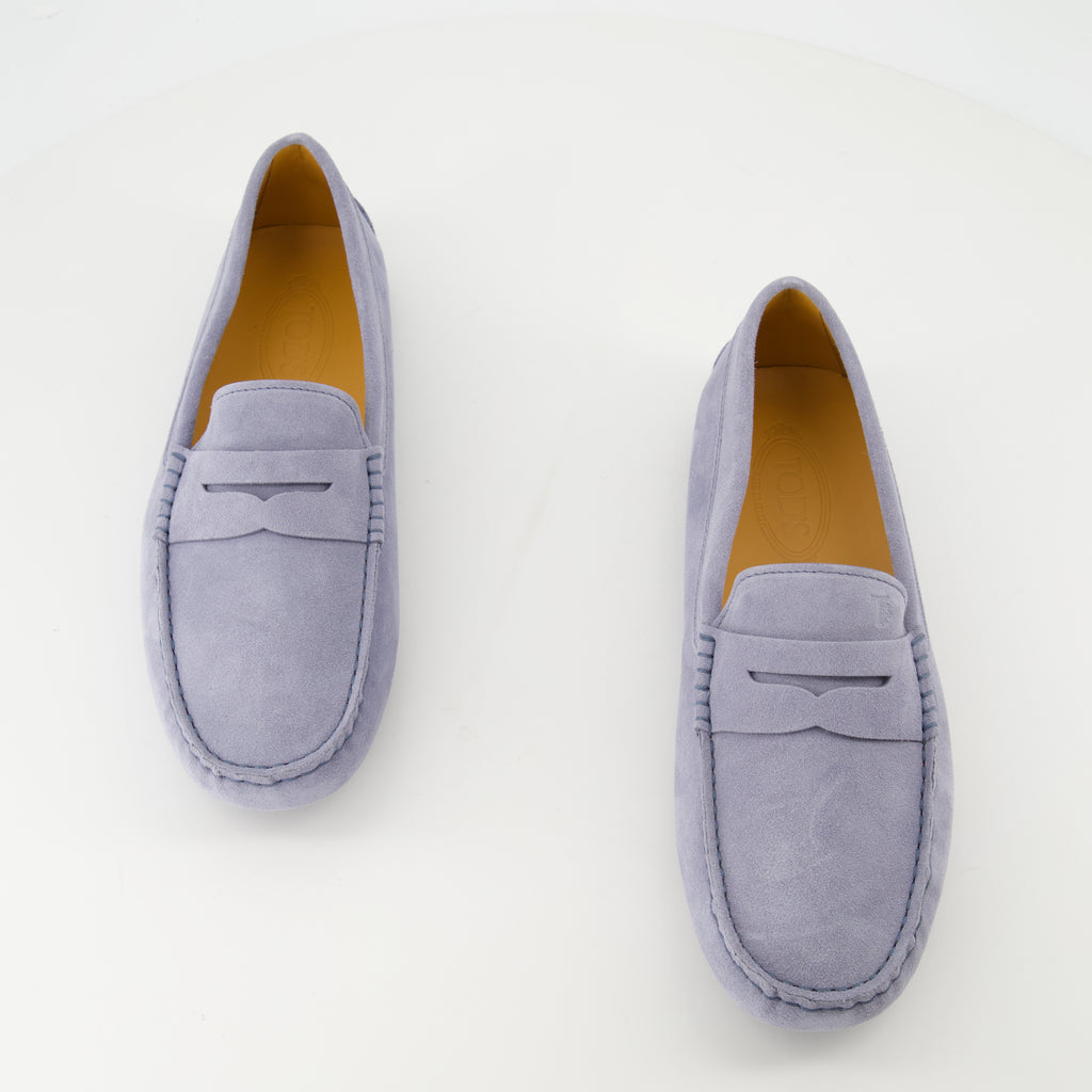 Loafers Gommino Suede Loafers Tod's Gray Homme