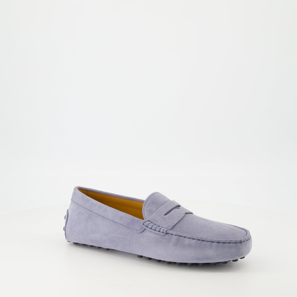 Loafers Gommino Suede Loafers Tod's Gray Homme