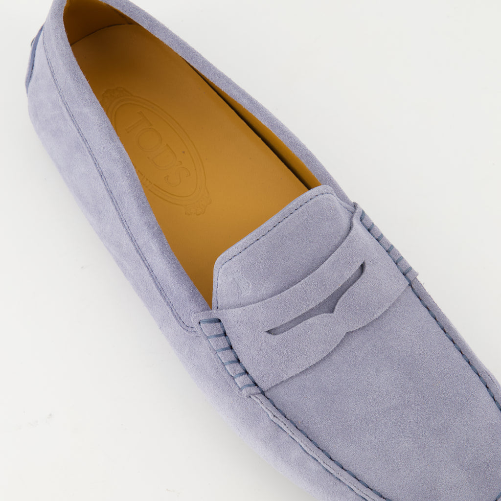 Loafers Gommino Suede Loafers Tod's Gray Homme