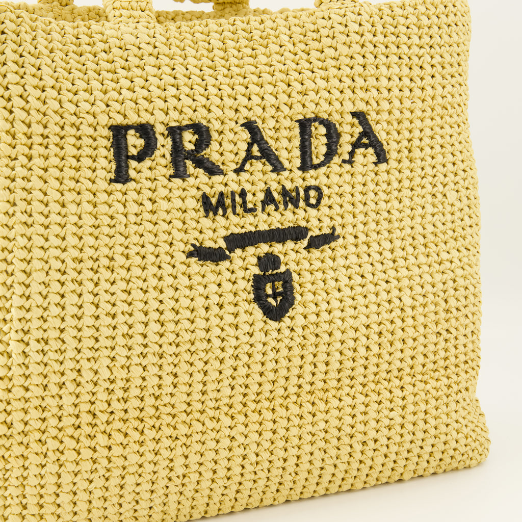 Tote bags Häkel-Tasche Prada Beige Frauen