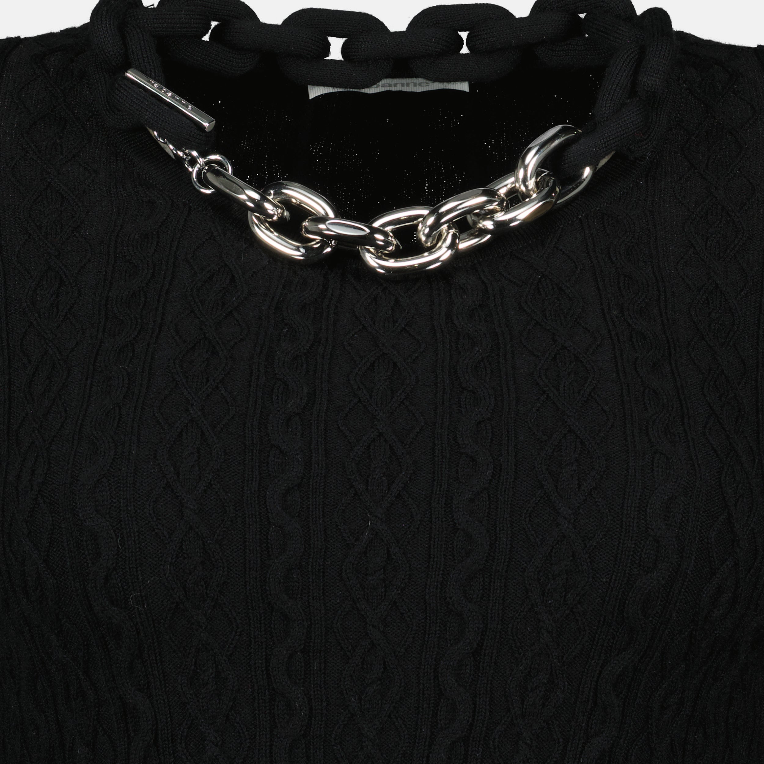 Bild des Rabanne-Markenkettenpullovers für Frauen - Herbst-Winter 2025 - Rückansicht