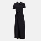 Imagen del artículo Vestido largo negro de la marca Rabanne para Mujer - Temporada Otoño-Invierno 2025 - Vista frontal
