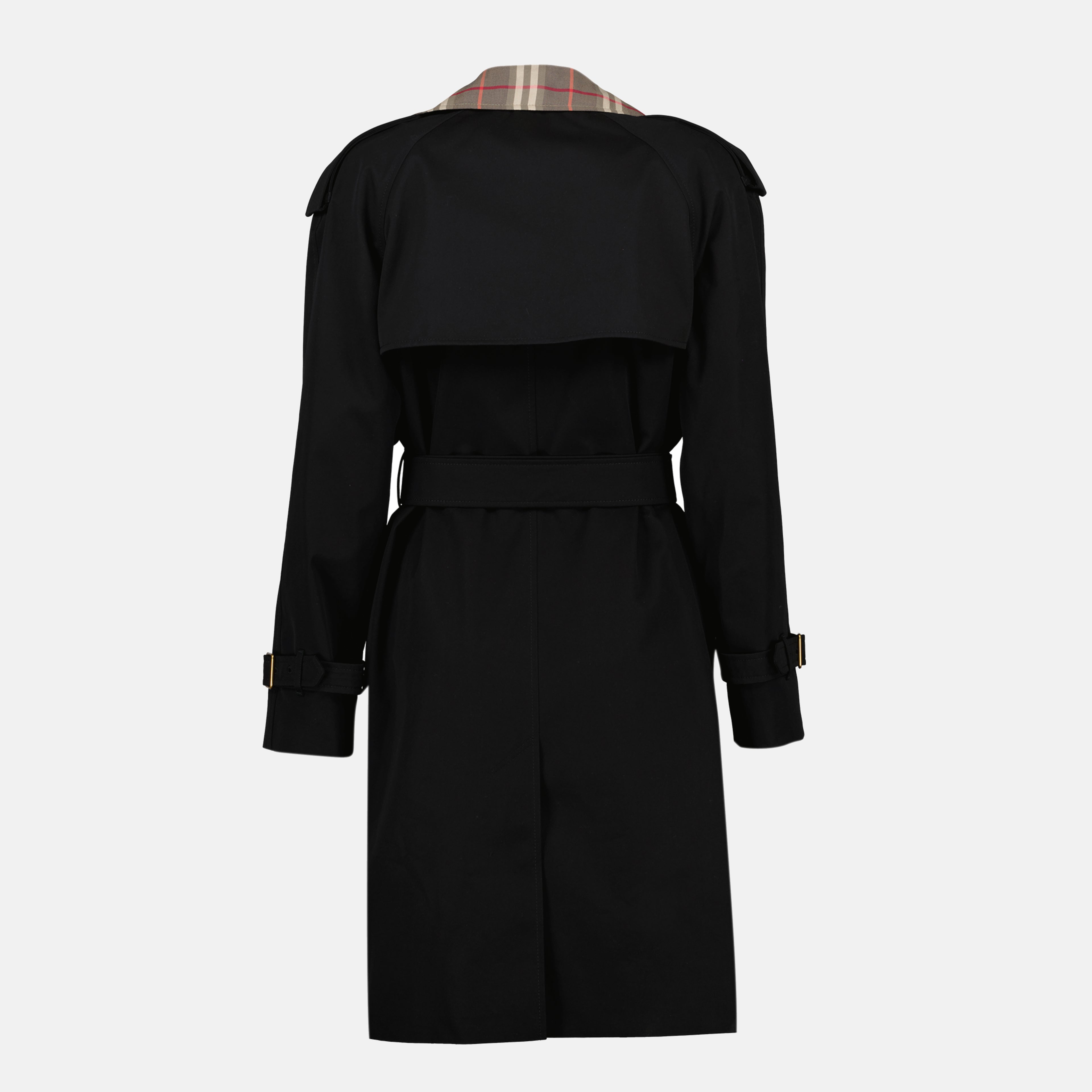 Manteaux Trench mi-long Castleford Burberry Noir Femme