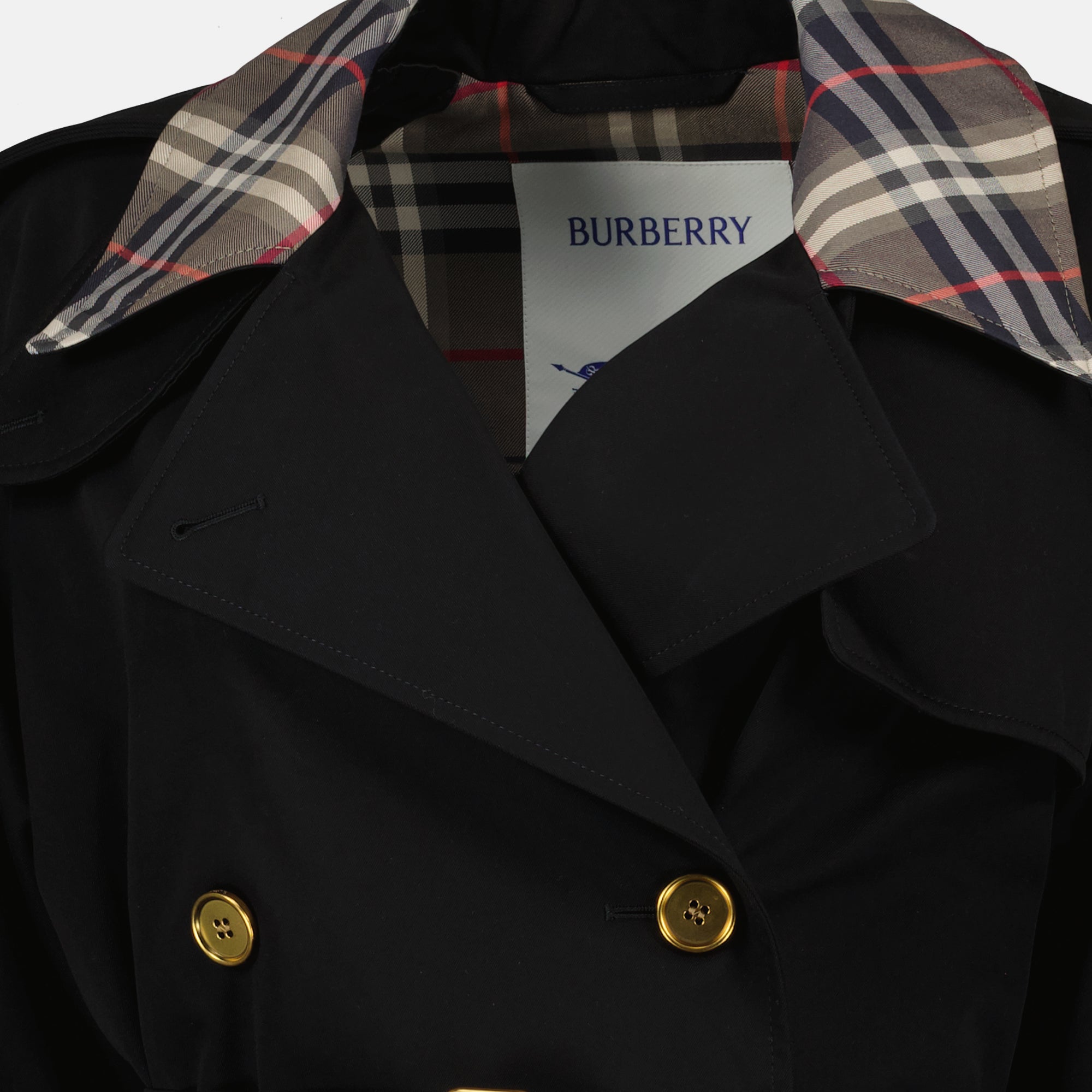 Manteaux Trench mi-long Castleford Burberry Noir Femme