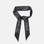 Écharpes, foulards et gants Bandeau Givenchy Stamp en soie Givenchy Noir Femme
