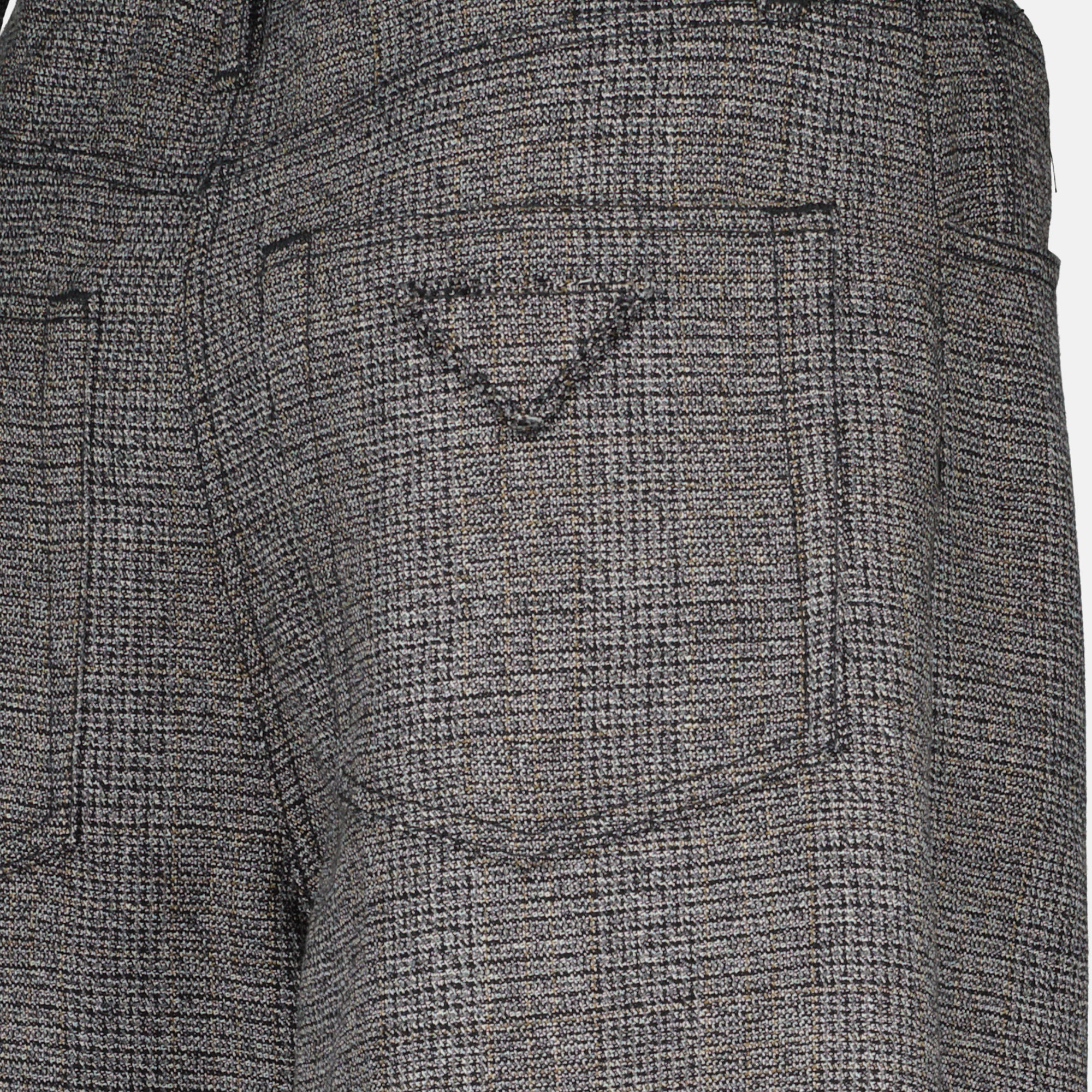 Image of the Prada Women's Checkered Pants - Fall-Winter 2025 - Detailed View_6