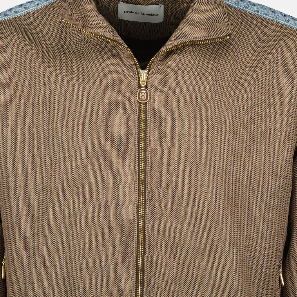 Bild des Chevron-Jacket von Drole De Monsieur für Herren - Herbst-Winter 2025 - Detaillierte Ansicht 2