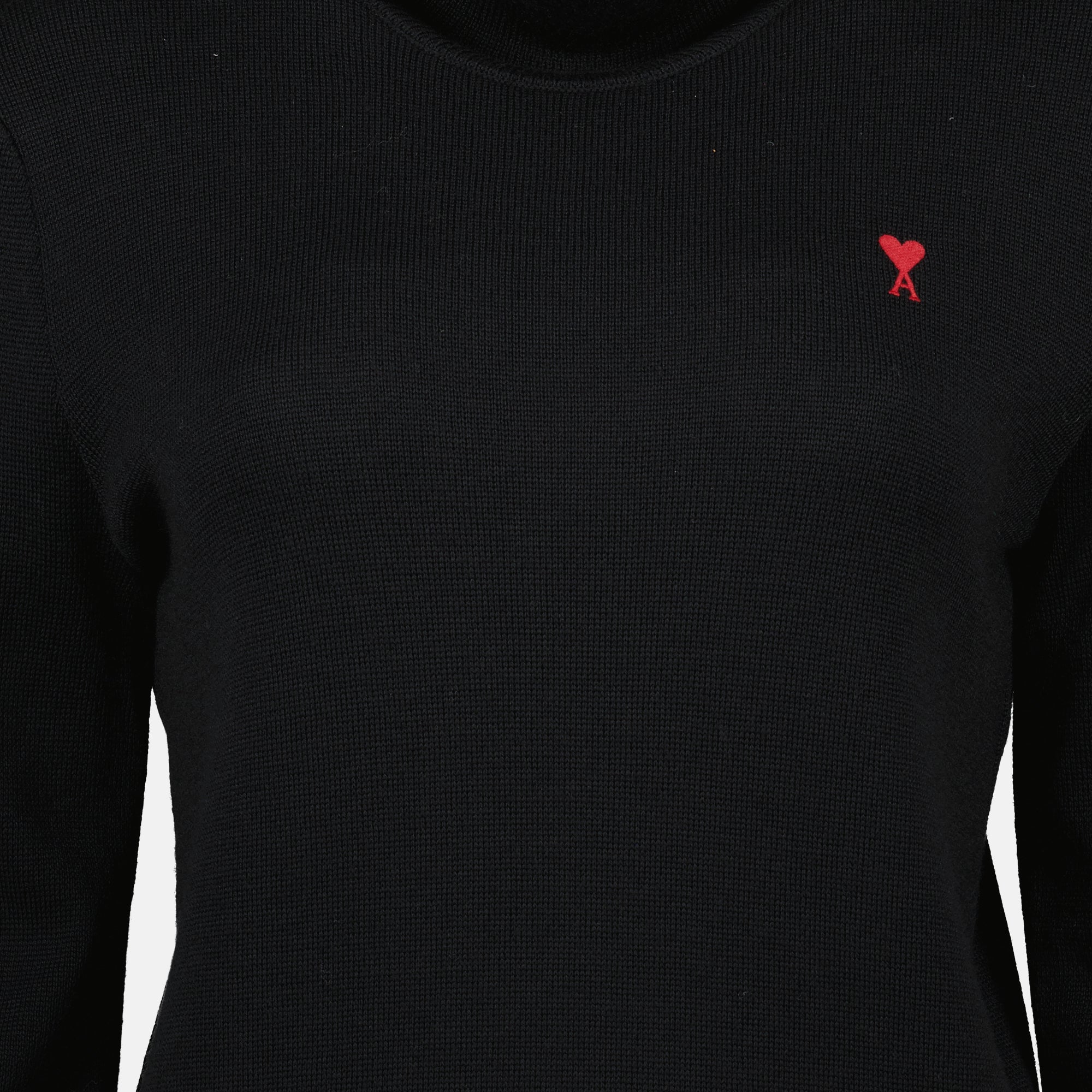 Image de l'article Pull col roulé Ami de coeur de la marque Ami PARIS pour Femme - Saison Automne-Hiver 2025 - Vue détaillée_1