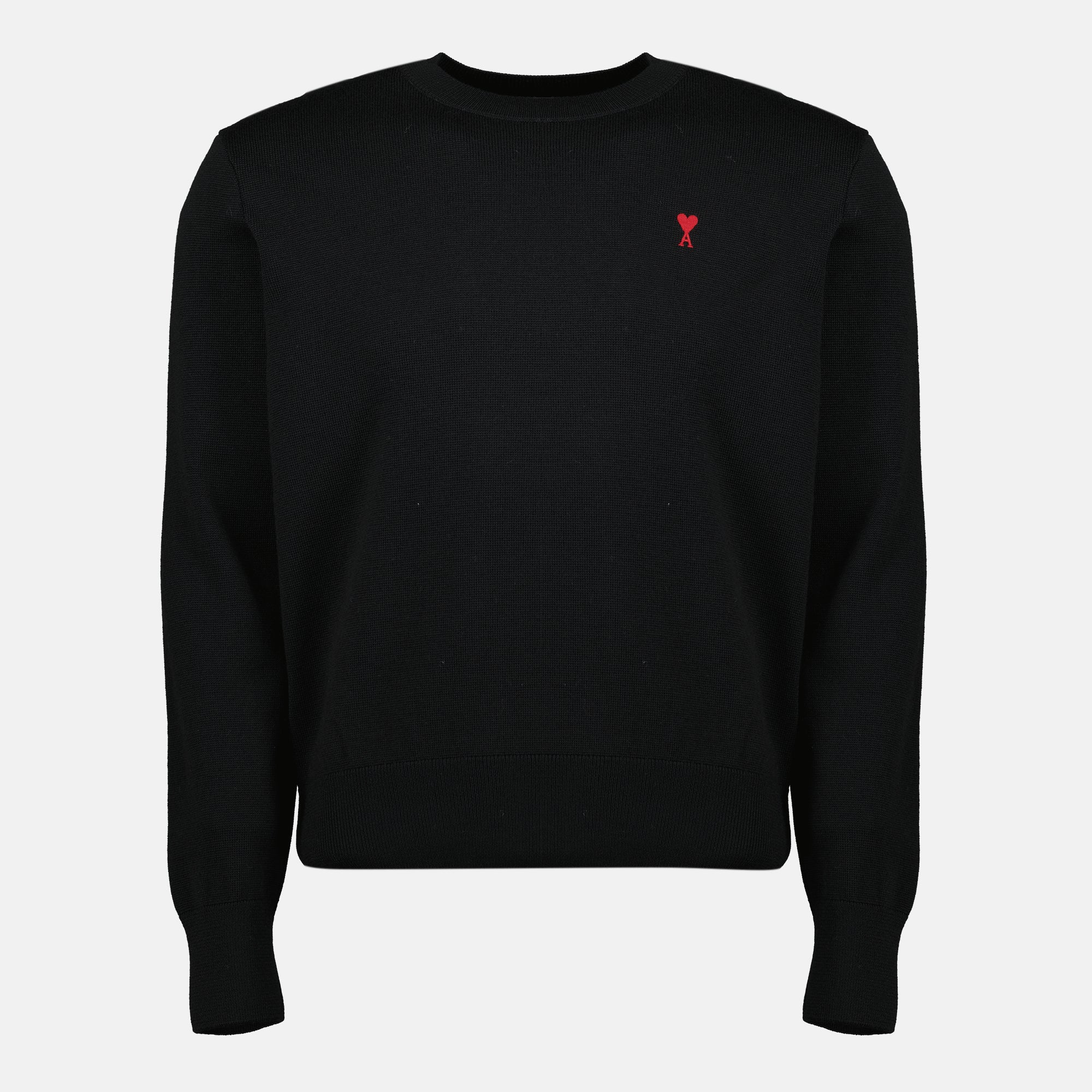 Image of the Ami heart sweater from the brand Ami PARIS for Men - Autumn-Winter 2025 - Front View