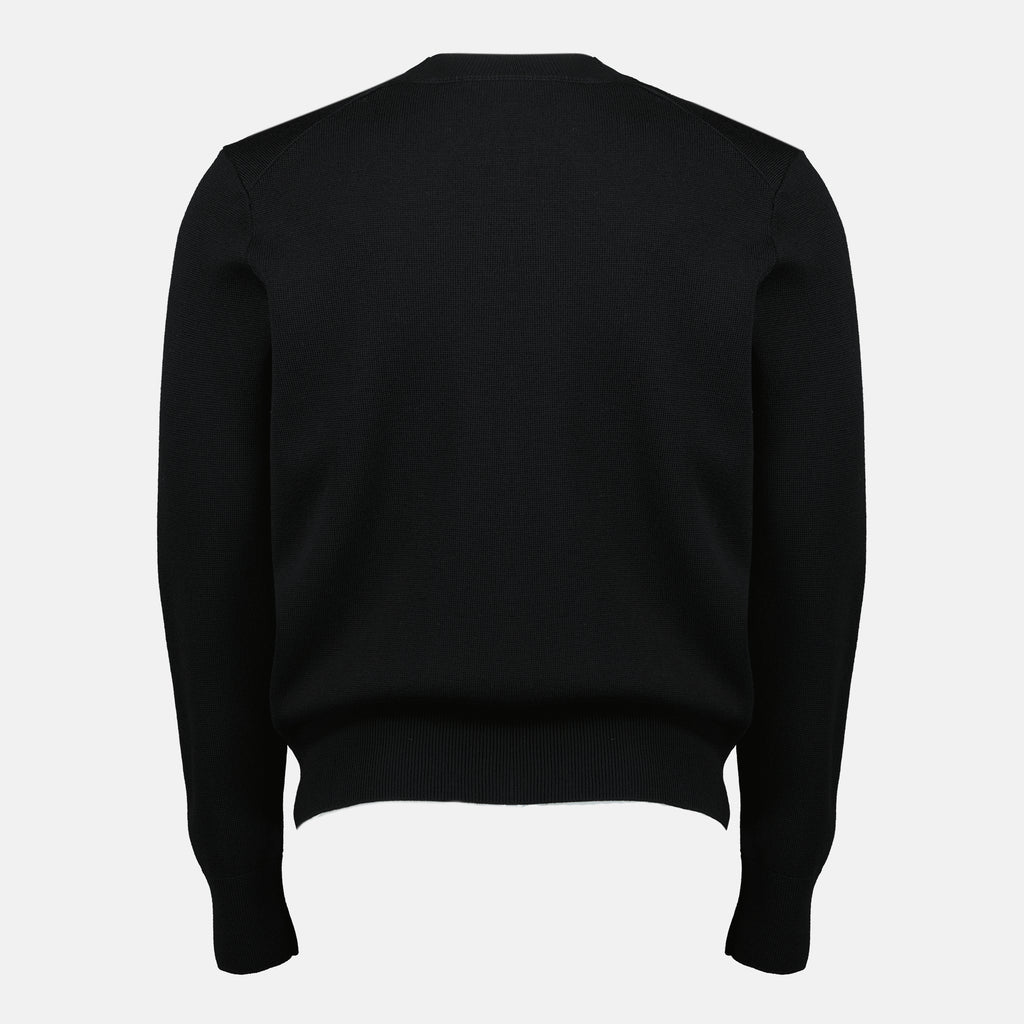 Image of the Ami heart sweater from the brand Ami PARIS for Men - Autumn-Winter 2025 - Detailed View 2