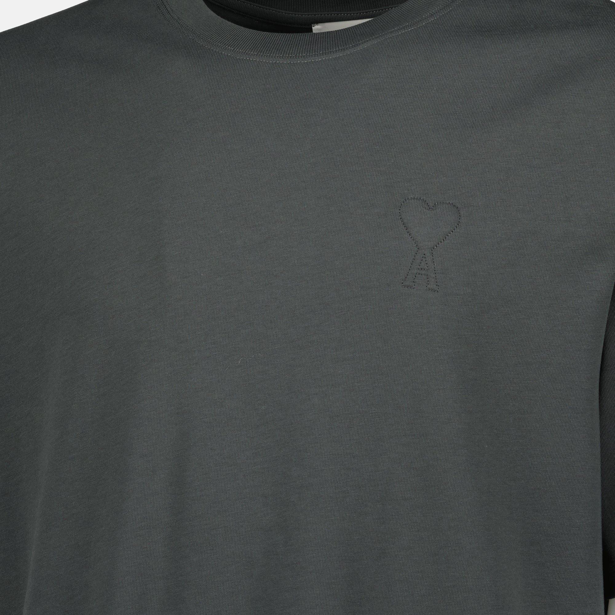 Image de l'article T-shirt logo de la marque Ami PARIS pour Unisex - Saison Automne-Hiver 2025 - Vue détaillée_6