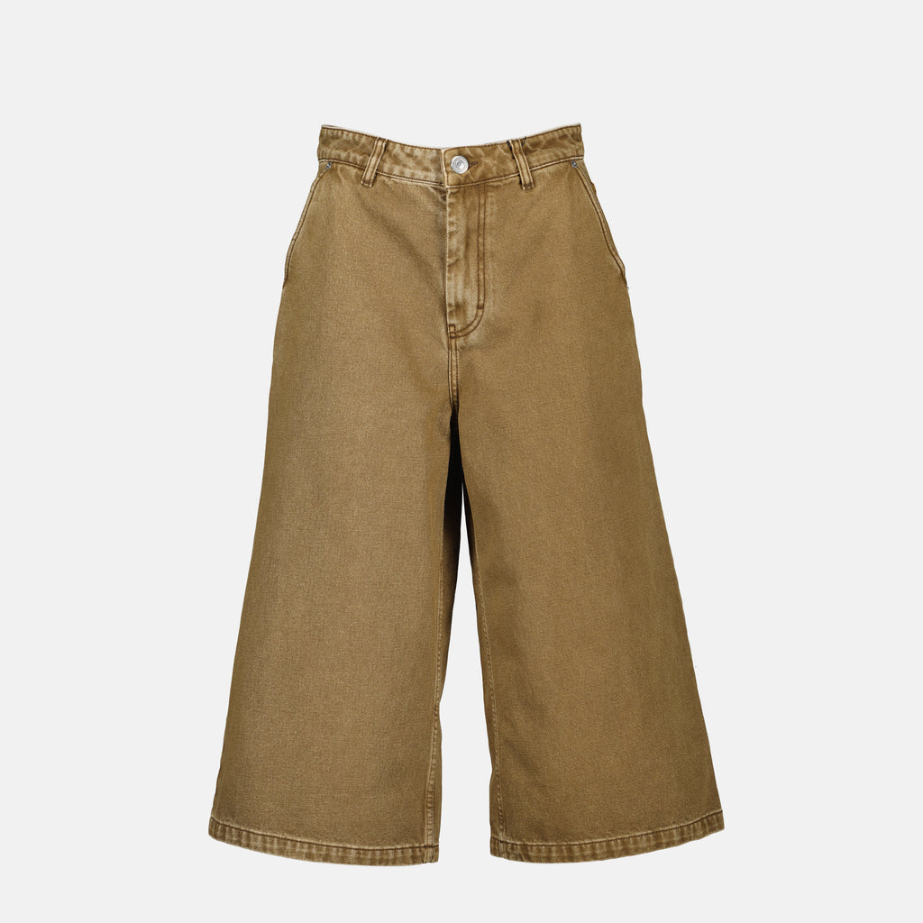 Bild der langen Bermudashorts von Ami PARIS für Damen - Herbst-Winter 2025 - Frontansicht