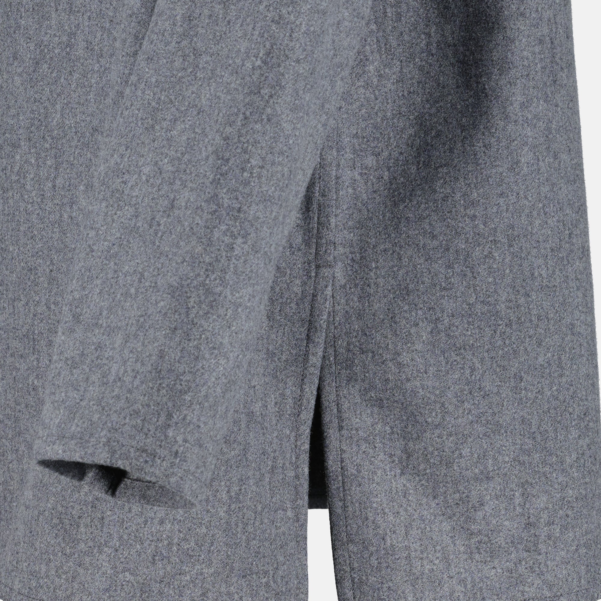 Image de l'article Chemise polo gris en laine de la marque Ami PARIS pour Unisex - Saison Automne-Hiver 2025 - Vue détaillée_2