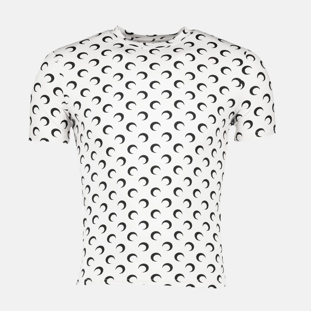 Imagen de la Blusa de Jersey Moon Negra de la marca Marine Serre para Unisex - Temporada Otoño-Invierno 2025 - Vista Frontal