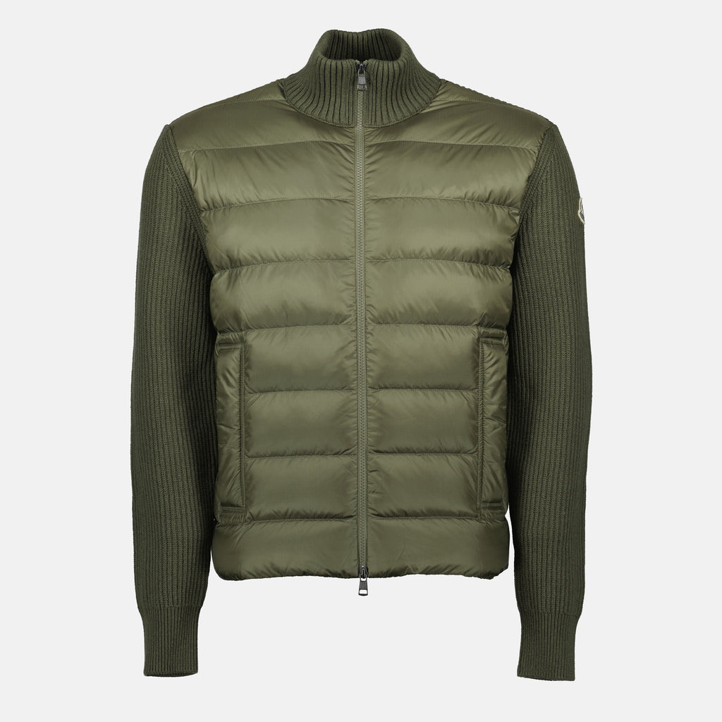 Imagem do Cardigan Bi-Material da marca Moncler para Homem - Temporada Outono-Inverno 2025 - Vista Frontal
