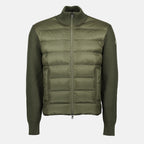 Imagem do Cardigan Bi-Material da marca Moncler para Homem - Temporada Outono-Inverno 2025 - Vista Frontal