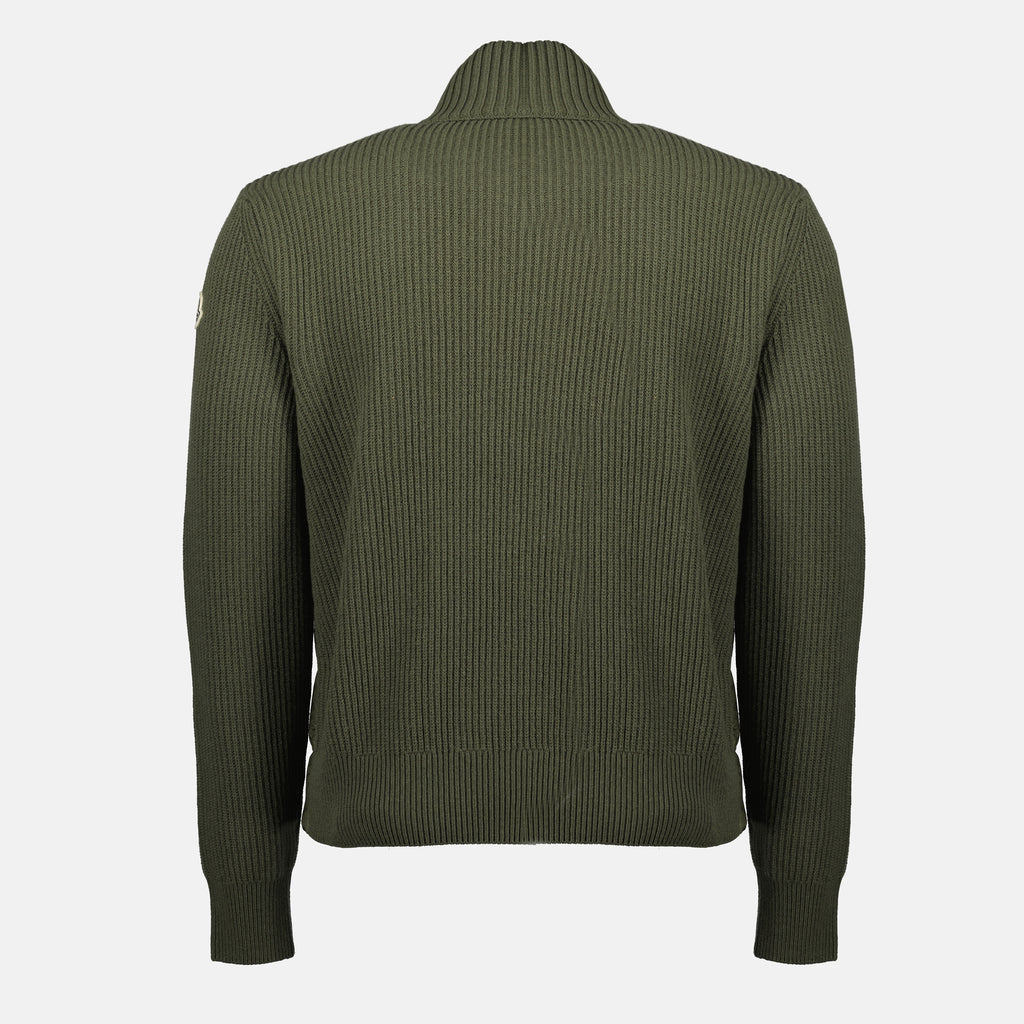 Imagem do Cardigan Bi-Material da marca Moncler para Homem - Temporada Outono-Inverno 2025 - Vista Detalhada_2