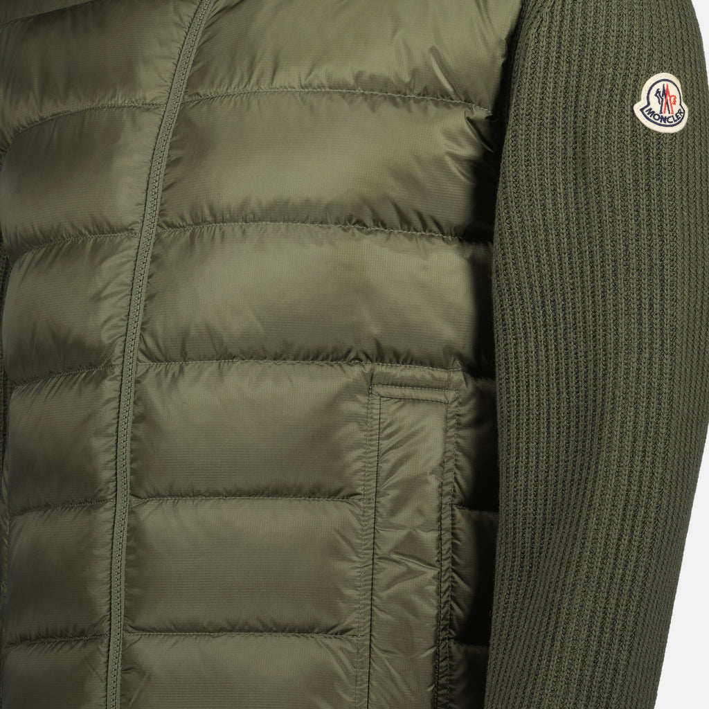 Imagem do Cardigan Bi-Material da marca Moncler para Homem - Temporada Outono-Inverno 2025 - Vista Detalhada_6