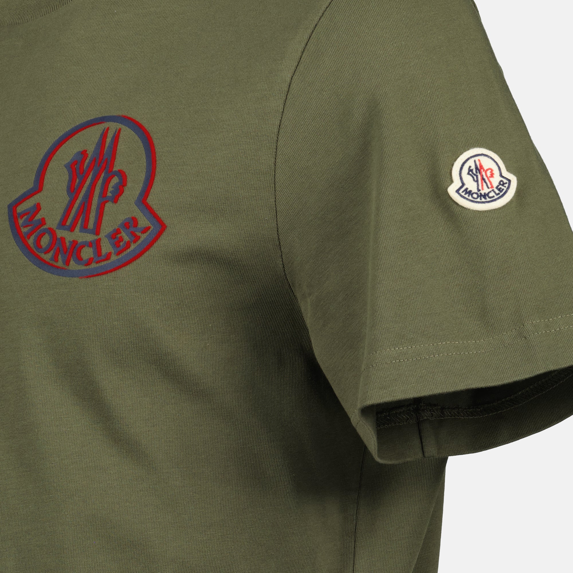 Image of the Moncler logo t-shirt for men - Autumn-Winter 2025 - Detailed View_5
