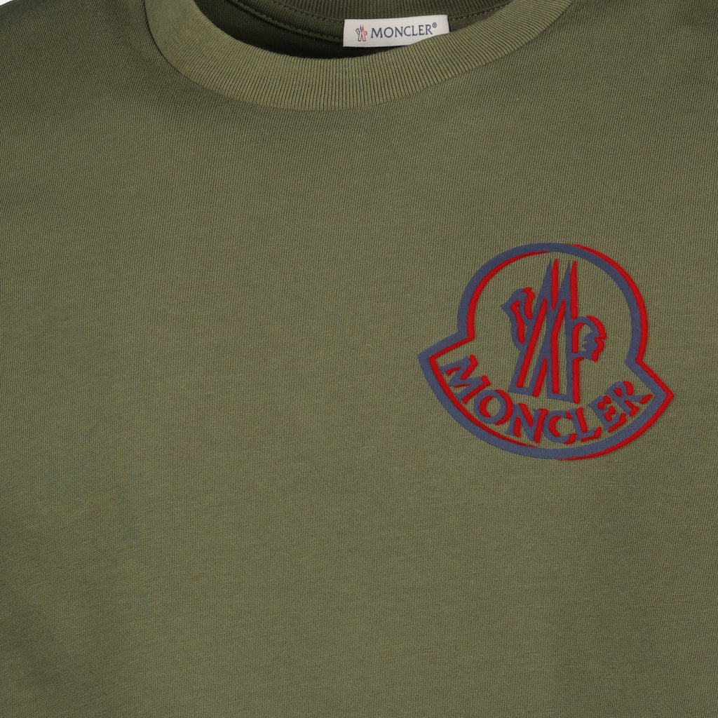 Image of the Moncler logo t-shirt for men - Autumn-Winter 2025 - Detailed View_3