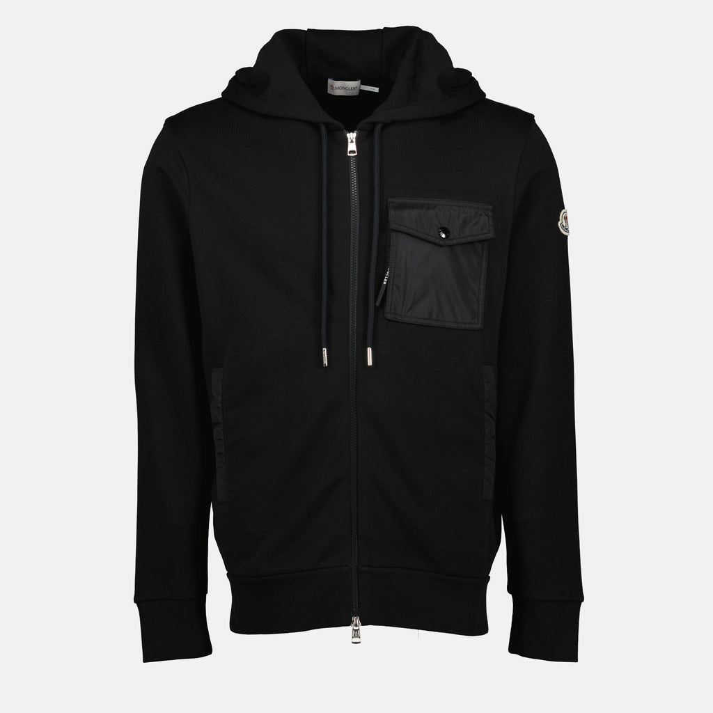 Image of the Moncler zipped sweatshirt for men - Fall-Winter season 2025 - Front view