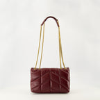 Imagen del bolso Loulou Puffer brillante de Saint Laurent para mujer - Temporada Otoño-Invierno 2025 - Vista trasera