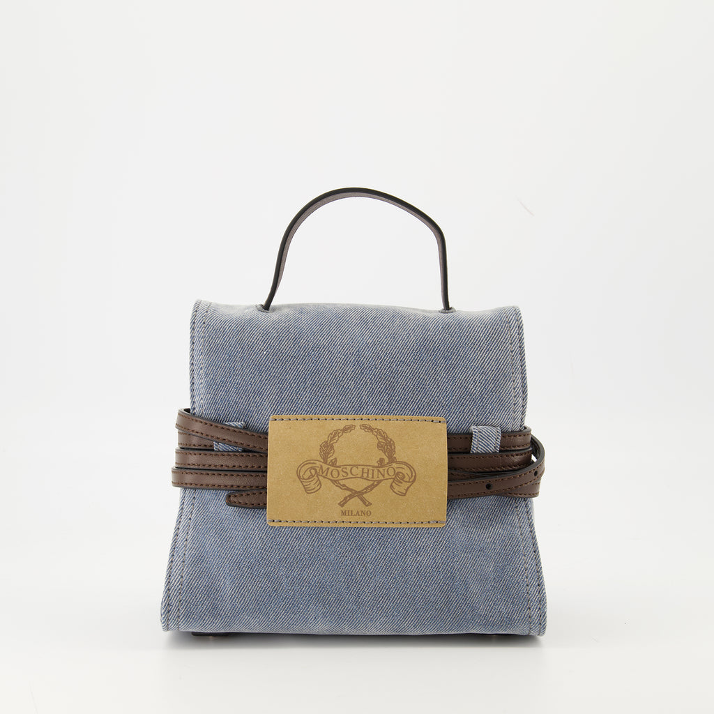 Sacs à main et épaule Tie Me Small Bag Moschino Bleu Femme