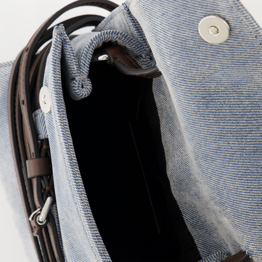 Sacs à main et épaule Tie Me Small Bag Moschino Bleu Femme