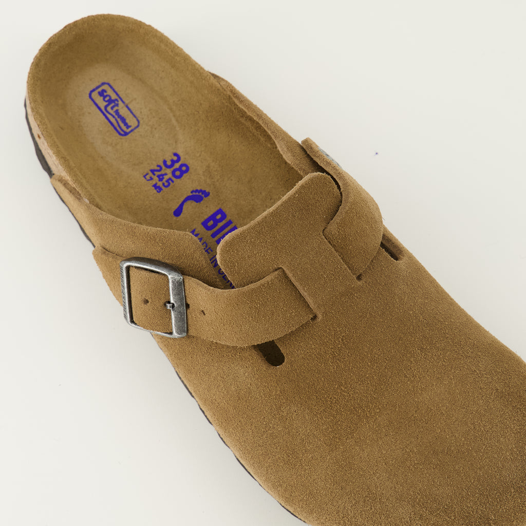 Image de l'article Mules Boston de la marque Birkenstock pour Unisex - Saison Automne-Hiver 2025 - Vue trois quarts arrière droite