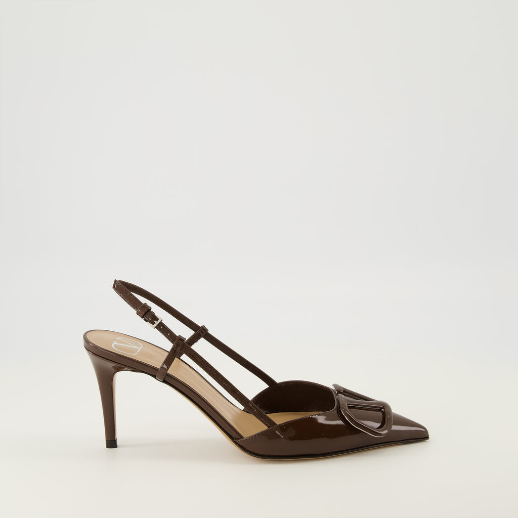 Bild der VLogo-Pumps der Marke Valentino Garavani für Damen - Herbst-Winter 2025 Saison - Rechte Seitenansicht