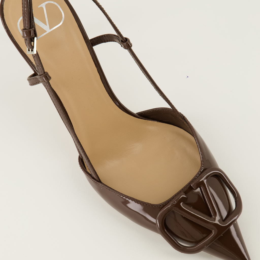 Bild der VLogo-Pumps der Marke Valentino Garavani für Damen - Herbst-Winter 2025 Saison - Detaillierte Draufsicht