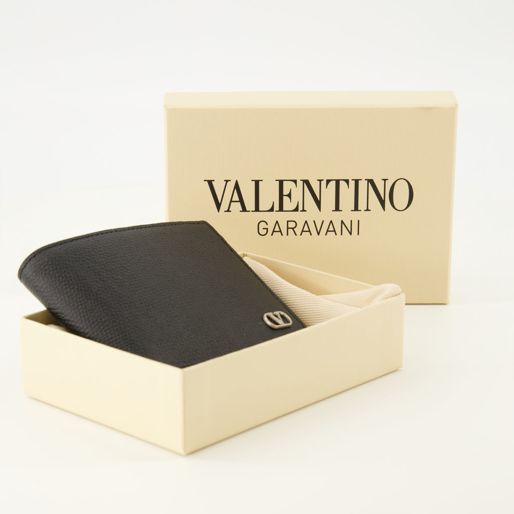 Petite maroquinerie Carteira Vlogo Preta Valentino Garavani Noir Homme