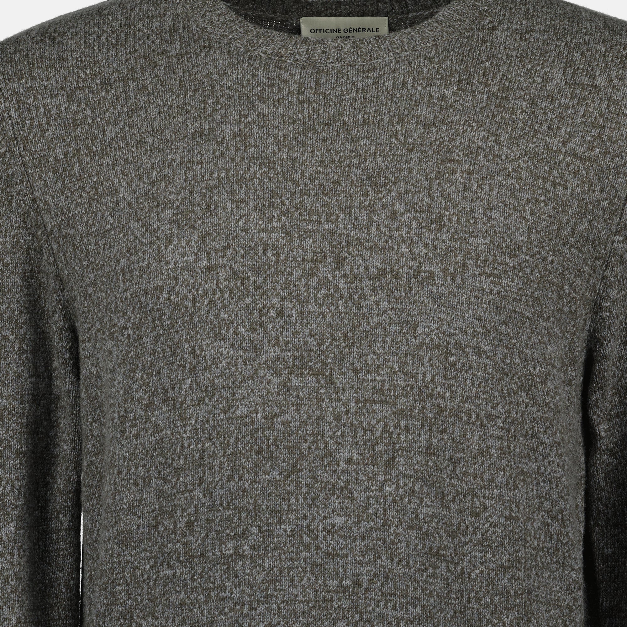 Image of the Mycrew sweater from the brand Officine Générale for Men - Autumn-Winter 2025 - Detailed View_2