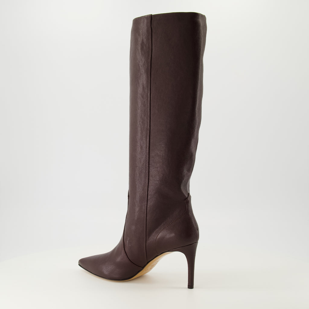 Image of the Iro brand leather boots for women - Fall-Winter 2025 - Three-quarter back right view