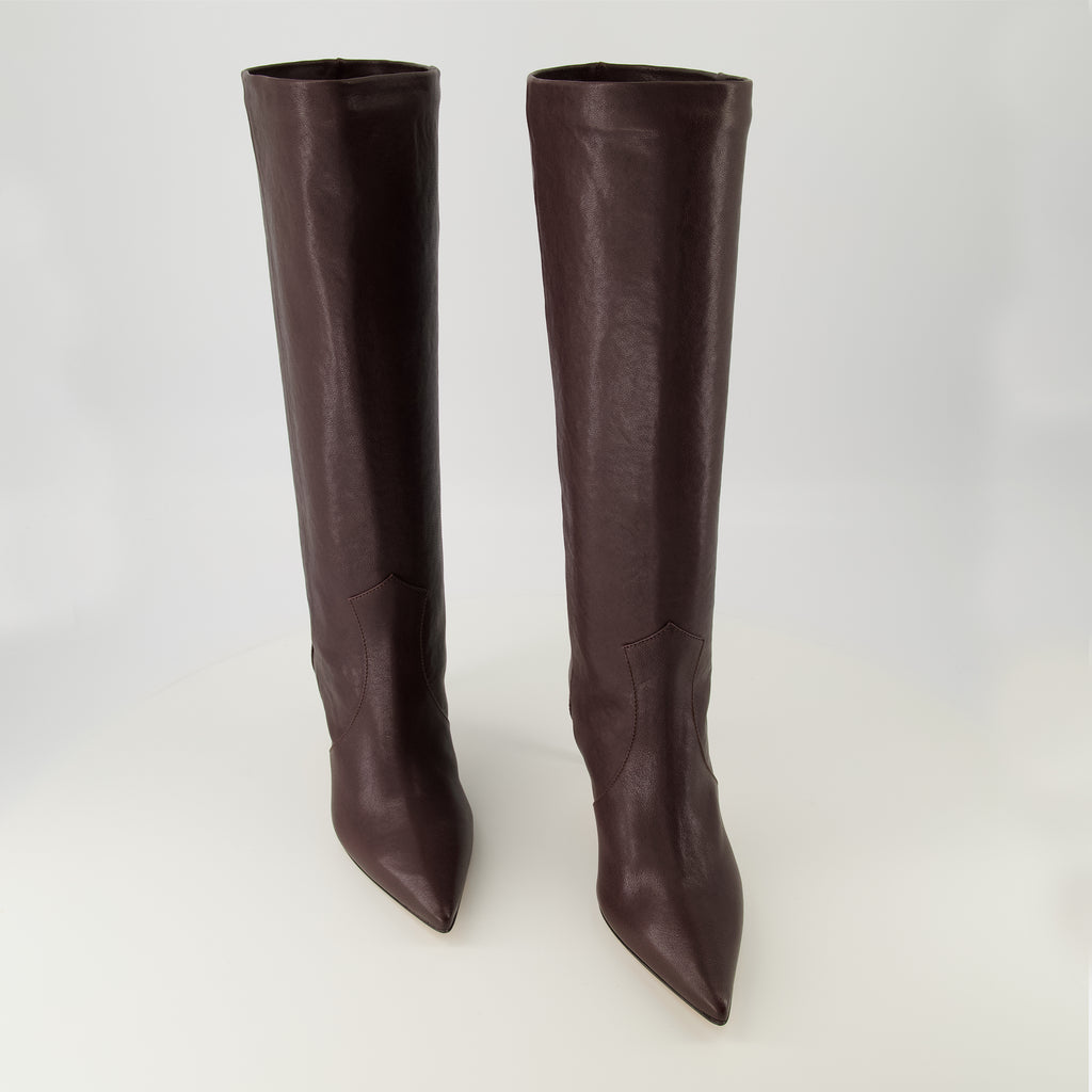 Image of the Iro brand leather boots for women - Fall-Winter 2025 - Top view of the pair of shoes