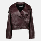 Imagen de la chaqueta de cuero de la marca Iro para mujer - Temporada Otoño-Invierno 2025 - Vista Frontal