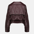Imagen de la chaqueta de cuero de la marca Iro para mujer - Temporada Otoño-Invierno 2025 - Vista Trasera