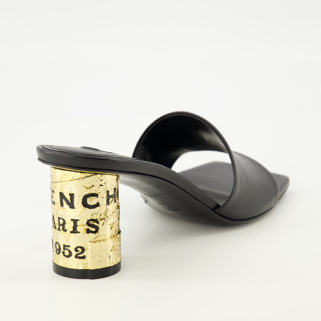 Chaussures ouvertes Sandálias de Salto Tape Pretas Givenchy Noir Femme