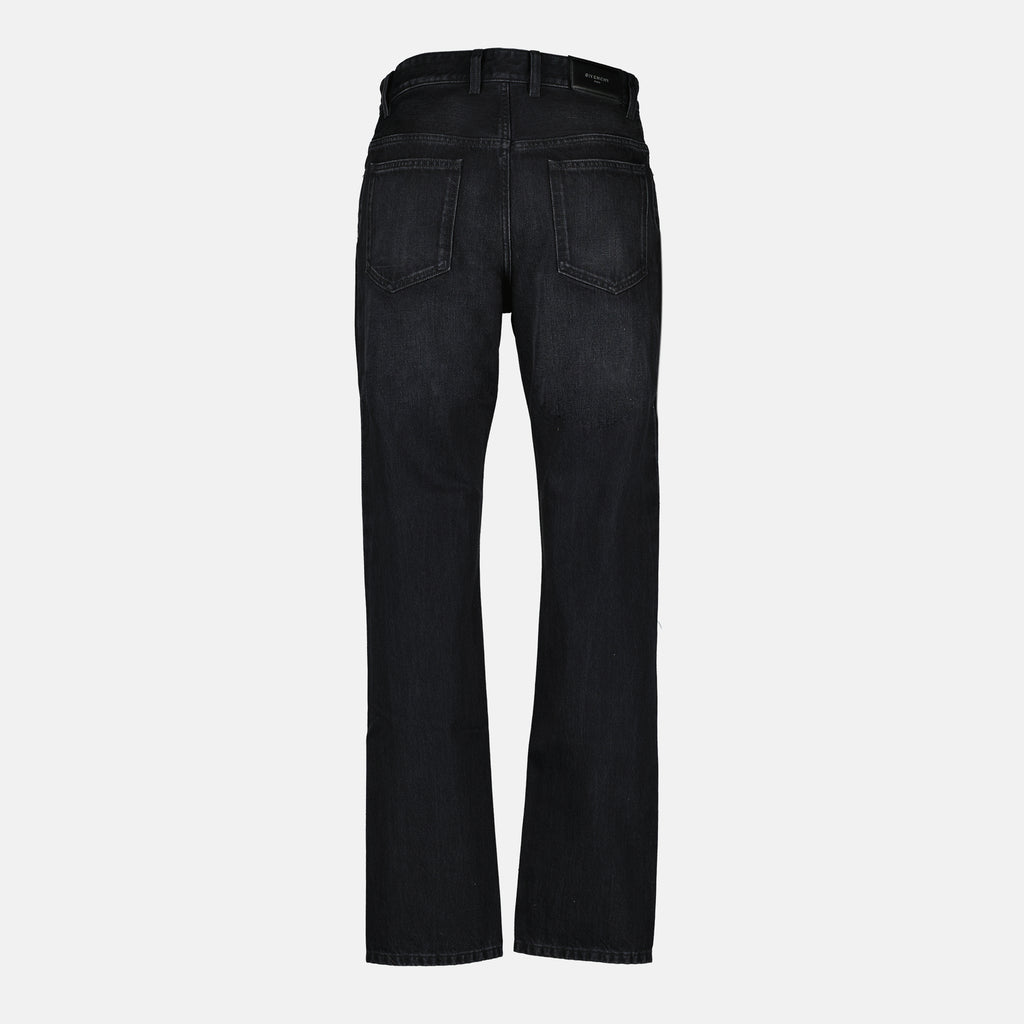 Pantalons Seam Jean in Black Denim Givenchy Noir Homme