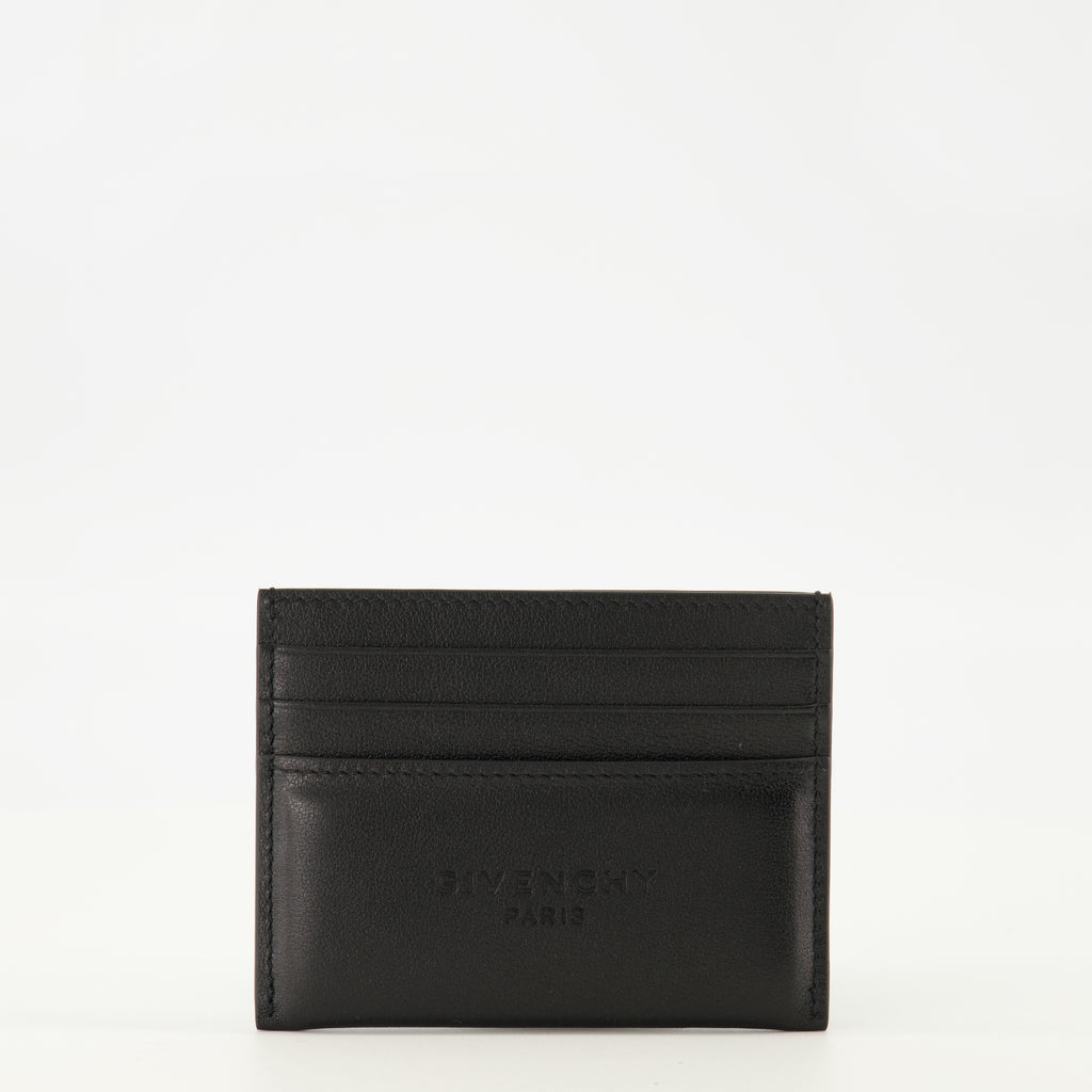 Petite maroquinerie Black Leather Card Holder Givenchy Noir Homme