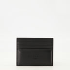 Imagen del porta tarjetas de cuero negro de Givenchy para Hombre - Temporada Primavera-Verano 2026 - Vista Frontal