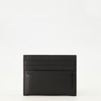 Imagen del porta tarjetas de cuero negro de Givenchy para Hombre - Temporada Primavera-Verano 2026 - Vista Trasera